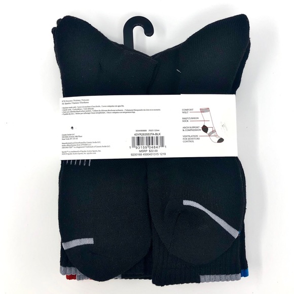 Spyder Men’s Crew Socks | 5 Pairs - Picture 4 of 7